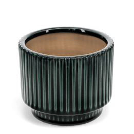 Ridged planter - Dark Green