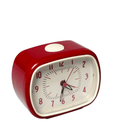 Retro alarm clock - Red