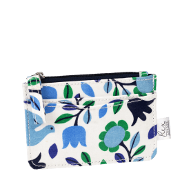 Card holder purse - Folk Doves