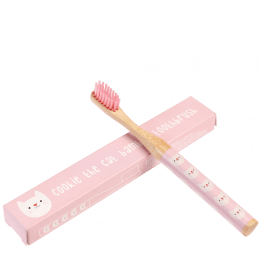 Children's bamboo toothbrush - Cookie the Cat