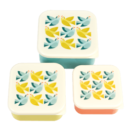 Snack boxes (set of 3) - Love Birds