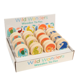 Wooden yoyo - Wild Wonders (assorted - SINGLE)