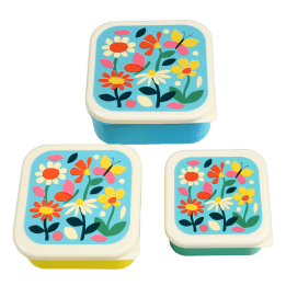 Snack boxes (set of 3) - Butterfly Garden