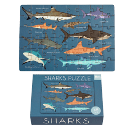 Matchbox jigsaw puzzle (48 pieces) - Sharks