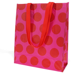 Shopping bag - Spotlight red on pink