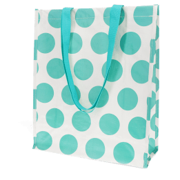 Shopping bag - Spotlight turquoise on white