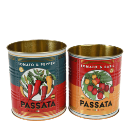 Storage tins (set of 2) - PASSATA