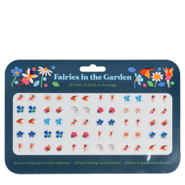 Stick on earrings (30 pairs) - Fairies in the Garden