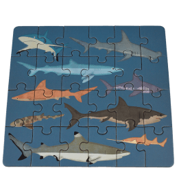 Mini jigsaw puzzle - Sharks