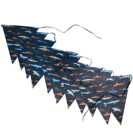 Paper bunting (3 metres) - Sharks