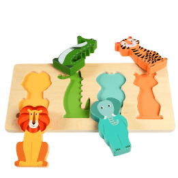 Wooden puzzle - Colourful Creatures