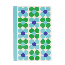 A5 notebook - Blue and green Daisy