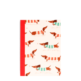 A6 notebook - Sausage Dog (pattern)