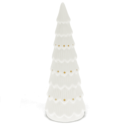 Matt ceramic LED decoration - Large Christmas tree