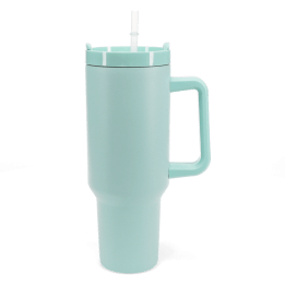 Travel tumbler with handle (1.2Ltr) - Eggshell blue