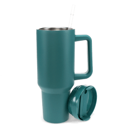 Travel tumbler with handle (1.2Ltr) - Petrol blue