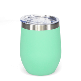 Rubber coated travel cup 350ml - Mint green