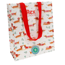 Shopping bag - Festive Sausage Dog