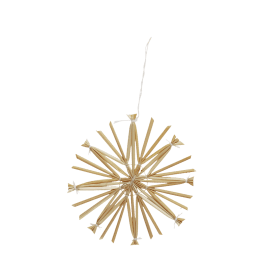 Straw star decoration (8cm)