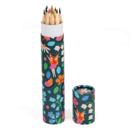 Long tube of colouring pencils - Fairies in the Garden