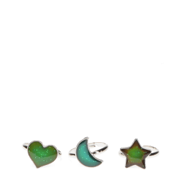 Mood rings (set of 3) - Heart, star & moon