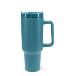 Travel tumbler with handle (1.2Ltr) - Petrol blue