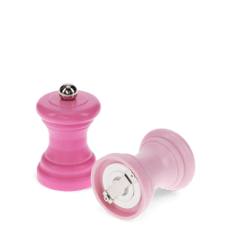 Travel salt pepper mill set pink