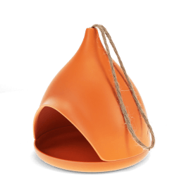 Bamboo fibre bird feeder - Orange