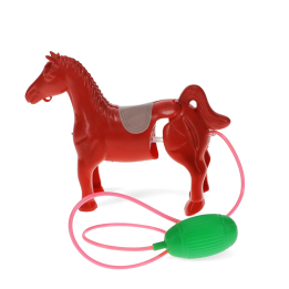 Air-powered trotting horse