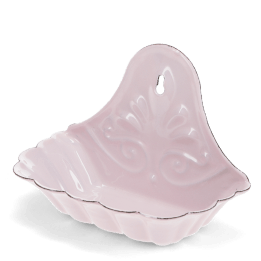 Wall-mounted enamel soap dish - Pink