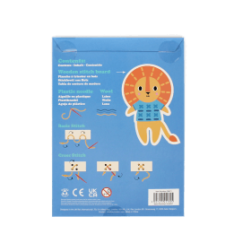 Learn to sew wooden hand-stitch set - Lion