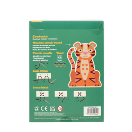 Learn to sew wooden hand-stitch set - Tiger