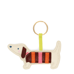 Faux leather keyring - Sausage Dog