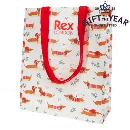 Shopping bag - Festive Sausage Dog