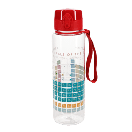 Drinks bottle with push button lid 700ml - Periodic Table