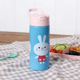 Stainless steel bottle with push button lid 500ml - Lottie and friends