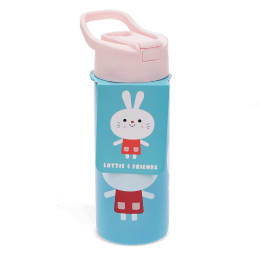 Stainless steel bottle with push button lid 500ml - Lottie and Friends