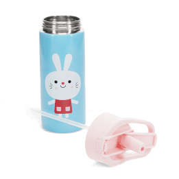 Stainless steel bottle with push button lid 500ml - Lottie and Friends