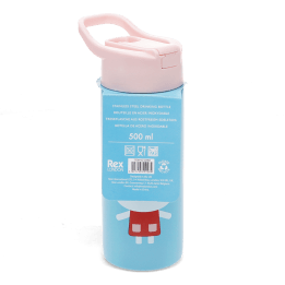 Stainless steel bottle with push button lid 500ml - Lottie and Friends