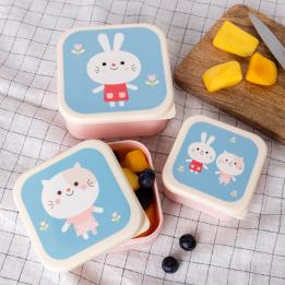 Snack boxes (set of 3) - Lottie and Friends