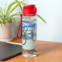 Drinks bottle with push button lid 700ml - Cyclist