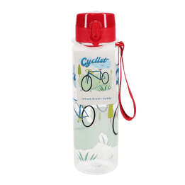 Drinks bottle with push button lid 700ml - Cyclist