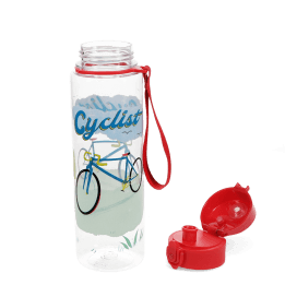 Drinks bottle with push button lid 700ml - Cyclist