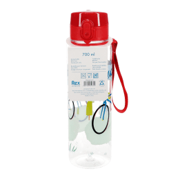 Drinks bottle with push button lid 700ml - Cyclist