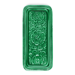 Enamel trinket tray - Dark green