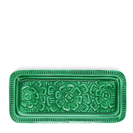 Enamel trinket tray - Dark green