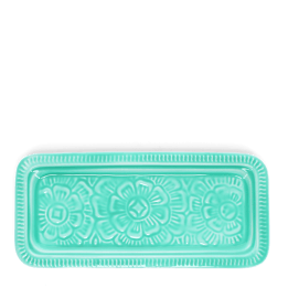 Enamel trinket tray - aqua