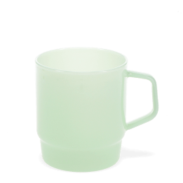 Stacking glass coffee cup 280ml - Mint green