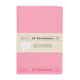 A5 notebooks (set of 2) - Pinks