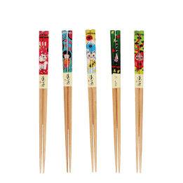 Wooden chopsticks (pack of 5 pairs) - Japanese heritage